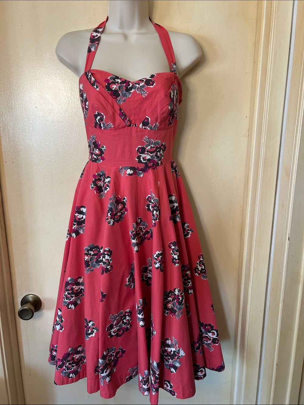 Anthropologie Girls from Savoy Akebono Halter dress size 0